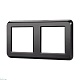 рамка двухместная arlight frm-versa-pl-2-bk 043778