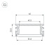 профиль arlight floor60-h26-3000 anod black 046414