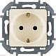 розетка с/з со шторками legrand inspiria 673731