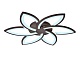 потолочная светодиодная люстра ambrella light acrylica original fa447