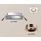 комплект встраиваемого светильника ambrella light techno spot xc7631006 swh/ppg белый песок/золото розовое полированное (c7631, n7015)