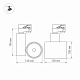 трековый светодиодный светильник arlight lgd-shop-4tr-r100-40w cool sp7500-fish 026291