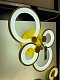 потолочная светодиодная люстра iledex ring a001/4 yellow