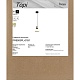 подвесной светильник freya topi fr5503pl-01b1