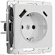 розетка с заземлением, шторками и usb тип a+c werkel 4690389197345 w1171741 a064014