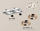 встраиваемый светильник ambrella light techno spot xc7635084 (c7635, n7005)