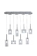 каскадная люстра am group am355-8clear