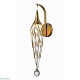 бра delight collection goddess tears w68009s-1 gold