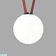 трековый однофазный светильник denkirs belty orb dk5554-bk