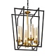 подвесная люстра lumina deco afres ldp 1246-4 bk+md