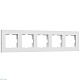 рамка werkel slab на 5 постов белый софт w0052961 4690389207921