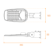 уличный консольный светильник wolta stl-40w/05