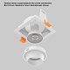 встраиваемый светильник crystal lux clt 069c1 wh