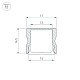 алюминиевый профиль arlight line-1715-2000 anod black 044275