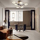 потолочная люстра arte milano ferrara 272999/6 bk/gd