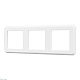 рамка трехместная arlight frm-versa-pl-3-wh 043782