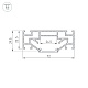 профиль arlight stretch-25-ceil-center-2000 040060