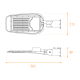 уличный консольный светильник wolta stl-70w/05