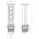 блок розеток 105w (3 секции и 2 usb) mebax 00-00001161