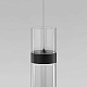 подвесной светильник eurosvet lumen 50244/1 led черный/прозрачный a061288