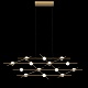 подвесная люстра delight collection molecular md18001067-14a black/gold