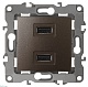розетка usb эра 12-4110-13 б0027498