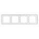 рамка четырехместная arlight frm-versa-pl-4-wh 045187