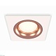 комплект встраиваемого светильника ambrella light techno spot xc7631006 swh/ppg белый песок/золото розовое полированное (c7631, n7015)