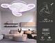 потолочная светодиодная люстра ambrella light acrylica original fa4475