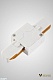 трековый однофазный прямой соединитель am group am176 wh