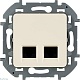 розетка компьютерная двойная rj45 legrand inspiria 673841