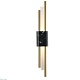 настенный светодиодный светильник crystal lux carta ap6w led black/brass