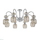 потолочная люстра escada gloss 1141/8pl chrome/beige