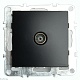розетка телевизионная stekker эрна черный pst00-9108-03 49152