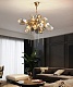 люстра britannica 8898p/al gold/smoky delight collection