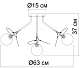 потолочная люстра arte lamp peacock a1369pl-7sg