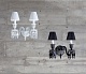 бра delight collection baccarat style zz86303-2w