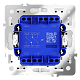 проходной переключатель двухклавишный с подсветкой voltum s70 vls020402