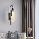 бра delight collection arc well b6066w/s black/white