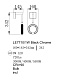 бра ani le7710/1w black chrome
