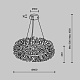 подвесная люстра modestyle ms.9029.12 gd