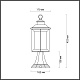 уличный светильник odeon light nature mavret 4961/1a