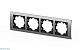 рамка четырехместная elbi zena platin 500-073600-228