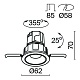 встраиваемый светодиодный светильник maytoni technical wise dl057-7w3k-b