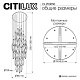 каскадная люстра citilux tanna cl253050