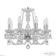 подвесная люстра bohemia ivele crystal 101/8/141 ni