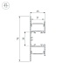 алюминиевый профиль arlight wall-2575-dual-2000 anod 052513