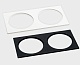двойная рамка italline it08-8038 black