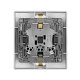розетка двойная с/з со шторками legrand inspiria 673757