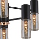 люстра на штанге illumico il1295-6ppa-79 bk gd